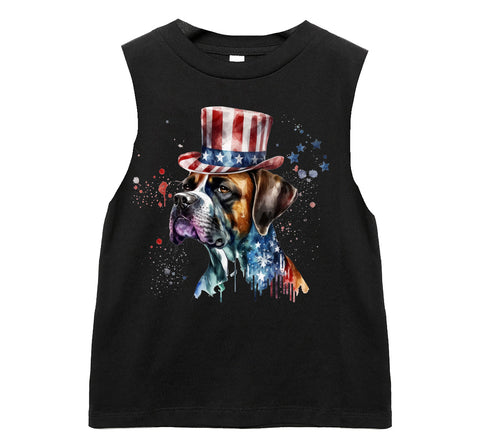 Liberty Dog Tank, Black  (Infant, Toddler, Youth, Adult)