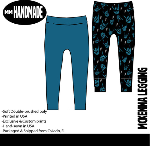 MTO-McKenna Leggings, Skelly Rock