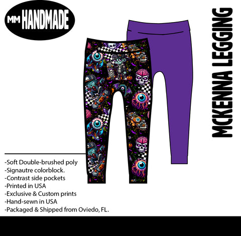 MTO-McKenna Leggings, ZOMBIES