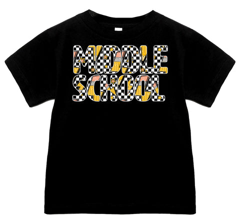 MIDDLE SCHOOL Bolt TEES, Black