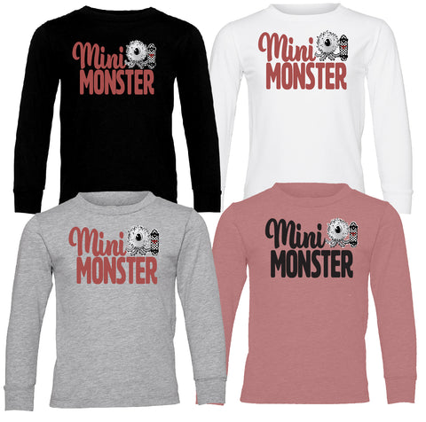 Mini Monsters Long Sleeve Shirts (Multiple Options)