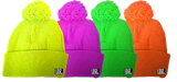 Neon POM Beanies, Adult