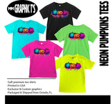 Neon PUMPKINS Tees, (Multiple Options)