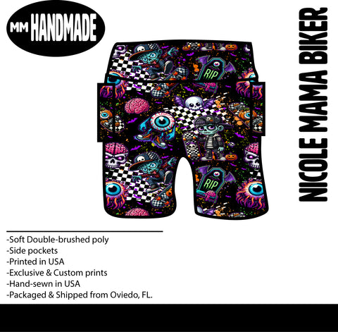 MTO-Nicole MAMA Biker Short, Zombie Skater