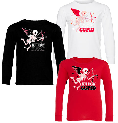 Not Today Cupid Long Slv.Shirts (Red Group)