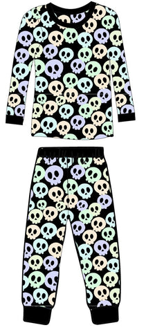 Pastel Skulls Kash Lounge Set (Kids)