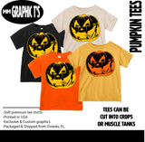 Retro Pumpkin Tees, (Multiple Options)