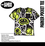 PARKER  (Pocket T), Bamboo GRAFFITI SMILEY