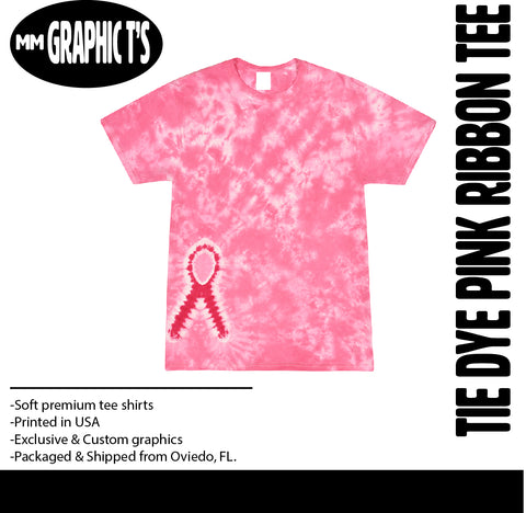 Awareness24 TIE DYE Ribbon Tee, (Youth & Adult)