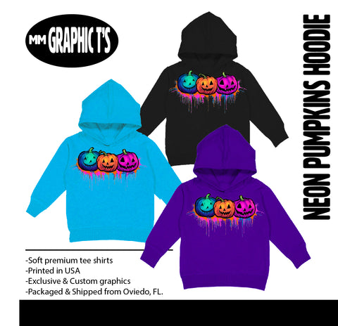 Neon Pumpkin Hoodies,  (Multiple Options)