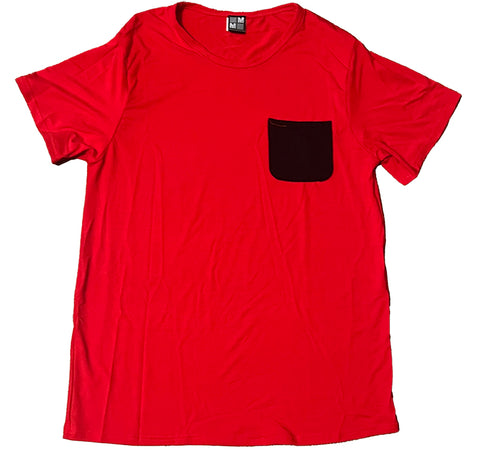 Red/Black Parker Pocket T, Adult