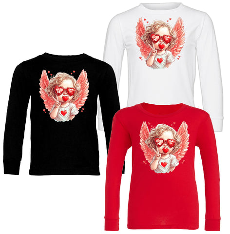 Retro Cupid Long Slv.Shirts (Red Group)