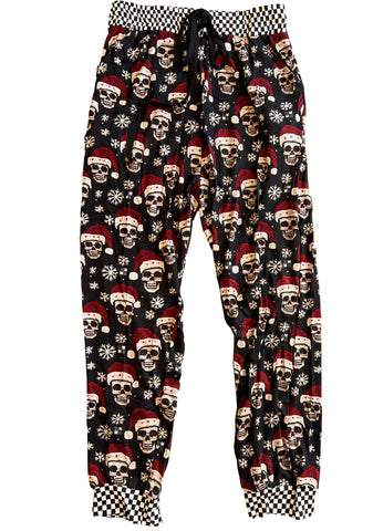 Santa Skull PJ JOGGERS, Adult