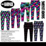 MTO-Shandi Leggings, Neon Halloween (Multiple Options)