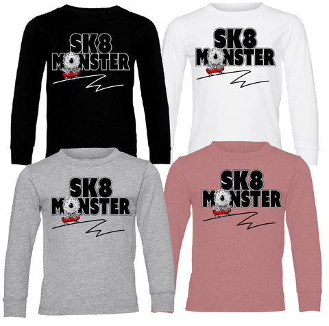 SK8 Monster Long Sleeve Shirts (Multiple Options)