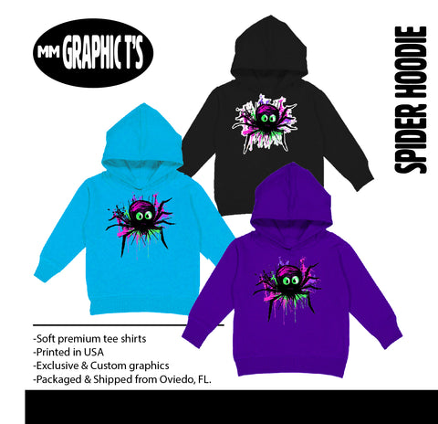 Neon Spider Hoodies,  (Multiple Options)