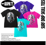 Surf DrIp Skull Tee, (Multiple Options)