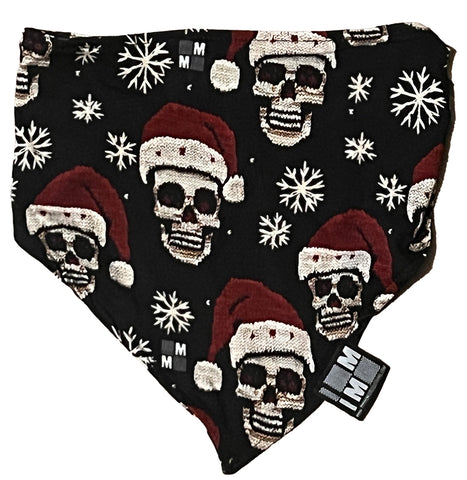 Santa Skull  Dog Bandana