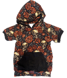 JAIMEY  (Hooded Tee), Bamboo, Skull n Roses