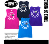 Surf Smiley Muscle Tank, (Multiple Options)