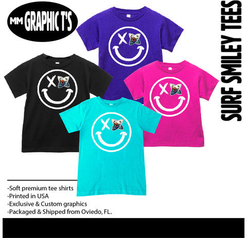 Surf Smiley Tee, (Multiple Options)