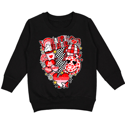 Vday Collage Hoodie, Black (Toddler, Youth, Adult)