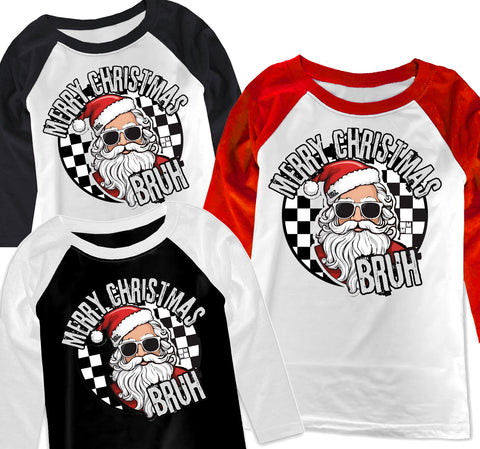 Santa Bruh Raglans, (Multiple Options)