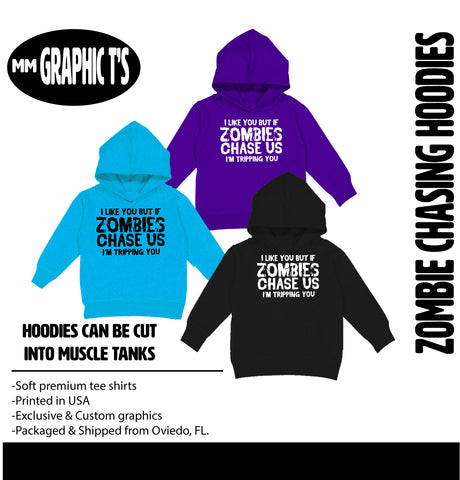 Zombies Chasing Hoodies,  (Multiple Options)