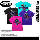 Zombie Skater Tees, (Multiple Options)