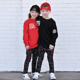 *Little Love  Crew Sweatshirt, Red  (Toddler, Youth, Adult)