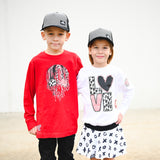 *Vday Drip Skull LS Shirt, Red (Infant, Toddler, Youth , Adult)