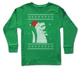 UG- Dino FairIsle Long Sleeve Shirt, Green (Infant, Toddler, Youth)