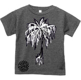 Drip Palm Tee, Dk.Heather  (Infant, Toddler, Youth, Adult)