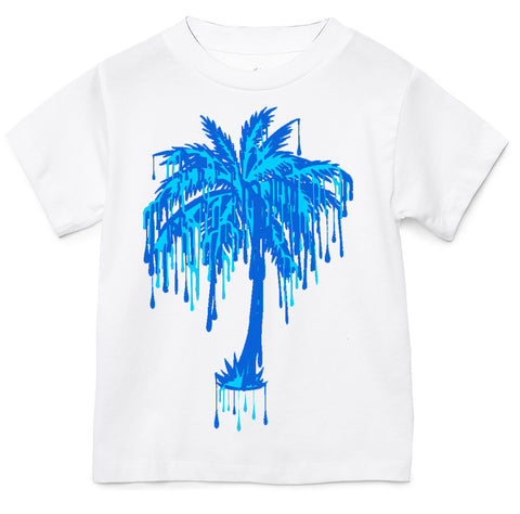 Drip Palm Tee, White  (Infant, Toddler, Youth, Adult)