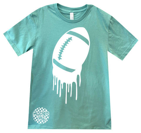 Football Drip Tee, Saltwater (Infant, Toddler, Youth, Adult)