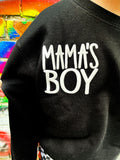 *MAMA's Boy Crew Sweatshirt, Black (Toddler, Youth, Adult)