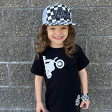 Dirtbiker  Tee, Black (Infant, Toddler, Youth)