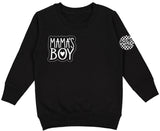 *MAMA's Boy Crew Sweatshirt, Black (Toddler, Youth, Adult)