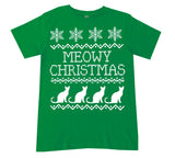 UG- Meowy Christmas Tee, Green (Infant, Toddler, Youth, Adult)