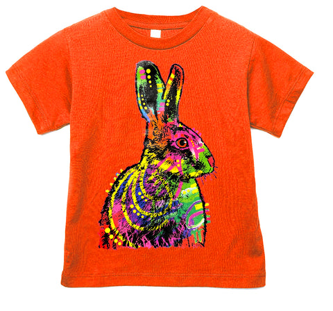 Neon Bunny Tee, Orange  (Toddler, Youth, Adult)