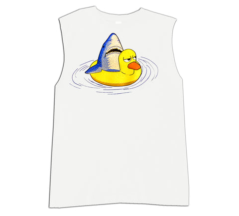 SV-Shark Ducky Tank, White (Infant, Toddler, Youth)