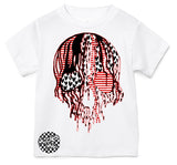 *Vday Drip Skull Tee, Wht (Infant, Toddler, Youth, Adult)